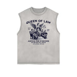 Frayed Edge Queen Graphic Tank Top