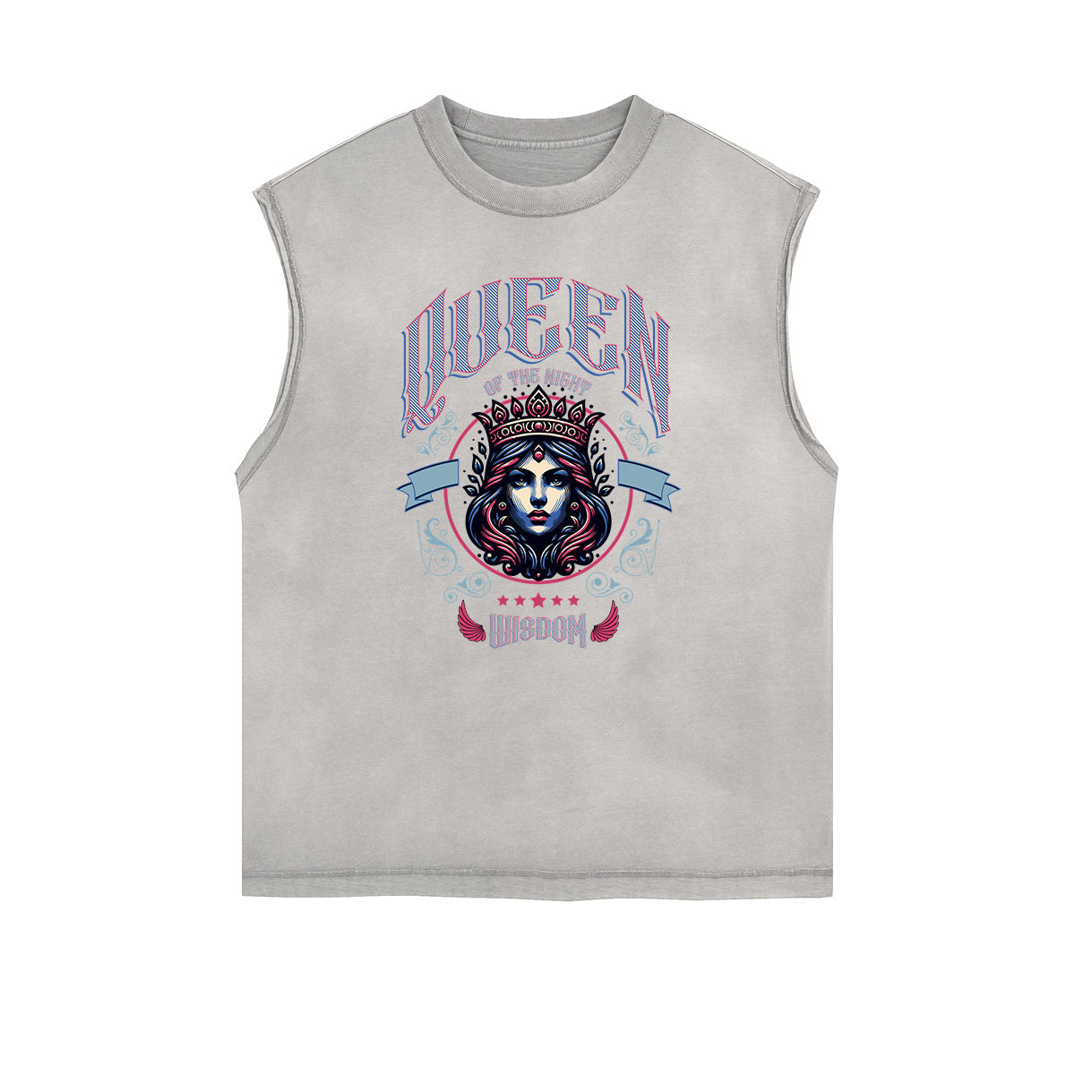 Frayed Edge Queen Graphic Tank Top