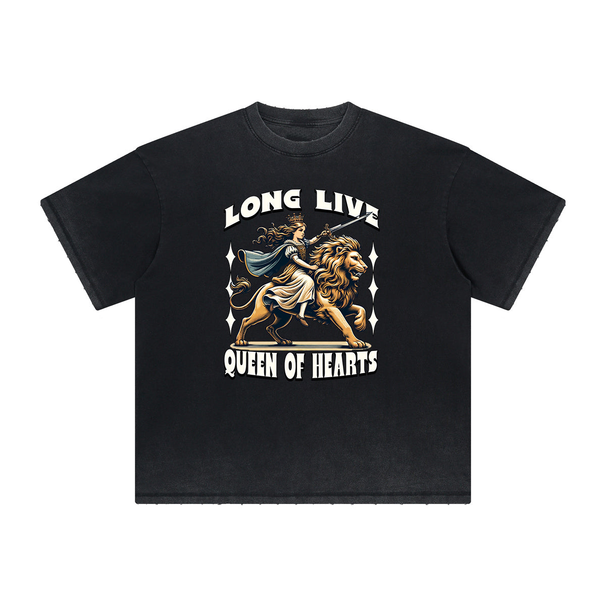 Heavyweight Washed Queen Graphic T-Shirt