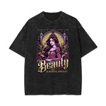 Stone-Washed Queen Graphic T-Shirt