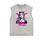 Frayed Edge Queen Graphic Tank Top