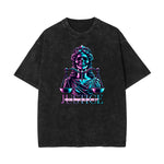 Stone-Washed Queen Graphic T-Shirt