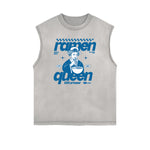 Frayed Edge Queen Graphic Tank Top