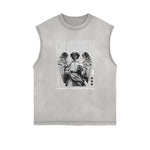 Frayed Edge Queen Graphic Tank Top