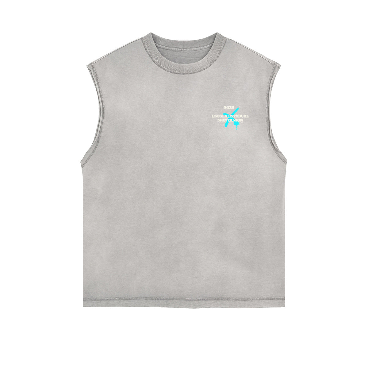 Distressed Poker Graffiti Sleeveless Tee