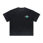 Heavyweight Washed Poker Graffiti Graphic Tee