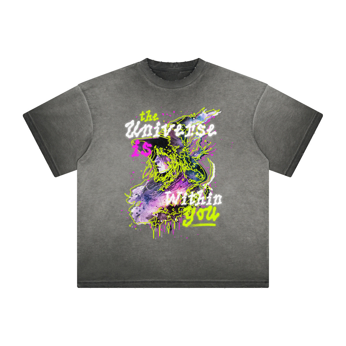 Heavyweight Washed Graffiti Graphic Tee