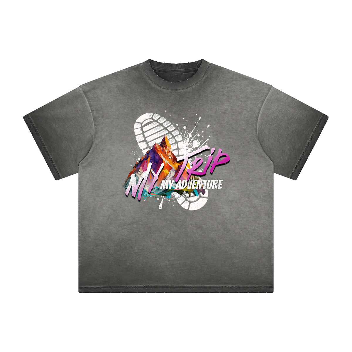 Heavyweight Washed Graffiti Graphic Tee