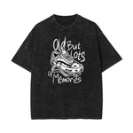 Garment-Washed Street Art Graffiti Cotton Tee