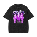 Garment-Washed Street Art Graffiti Cotton Tee