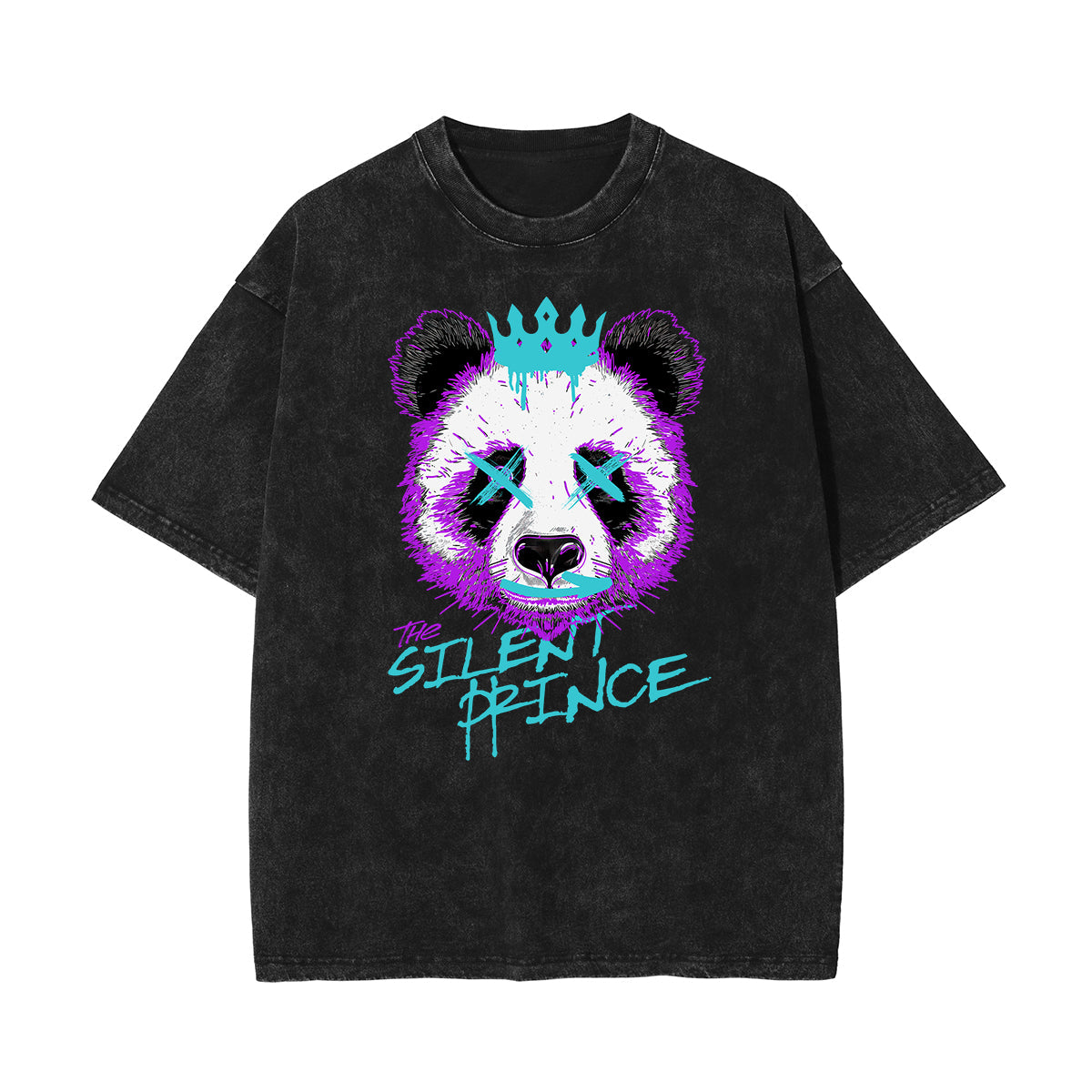 Garment-Washed Street Art Graffiti Cotton Tee