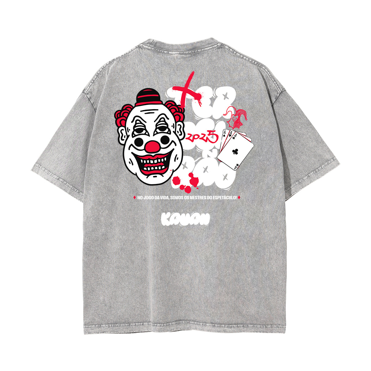 Stone-Washed Clown Graffiti Tee