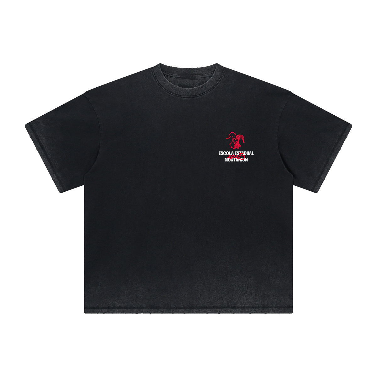 Heavyweight Stone-Washed Clown Graffiti Tee