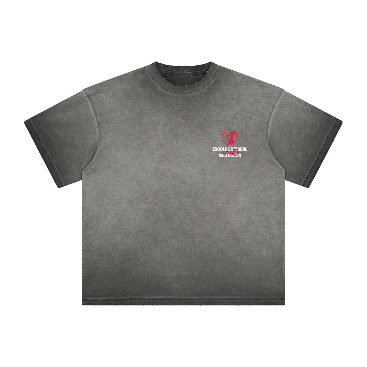 Heavyweight Stone-Washed Clown Graffiti Tee