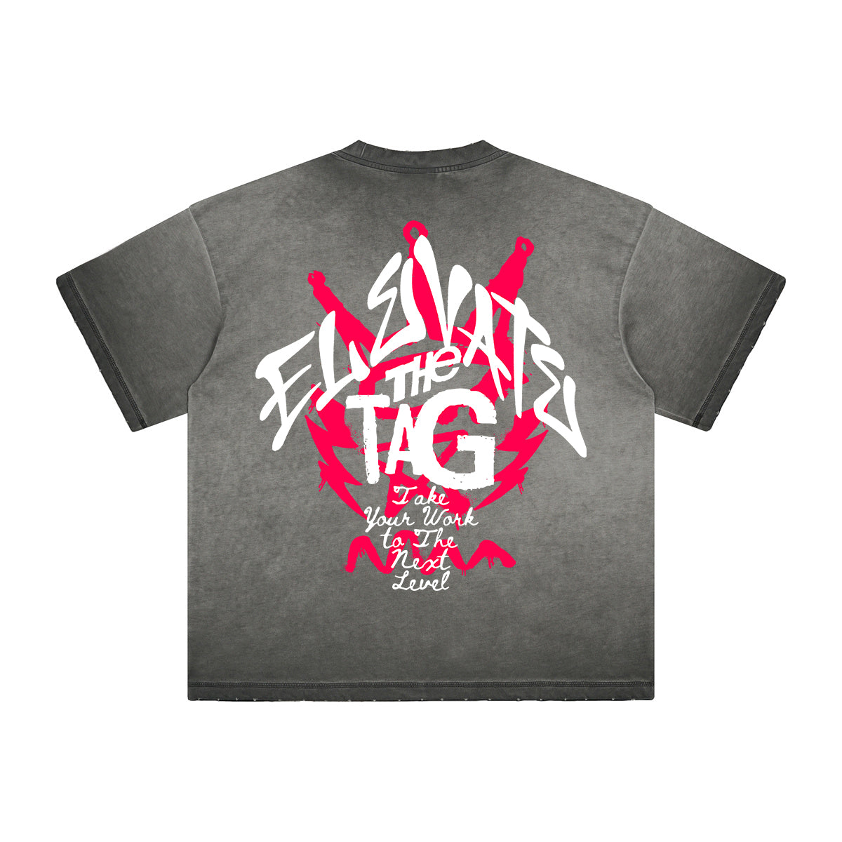 Heavyweight Washed Graffiti Graphic Tee