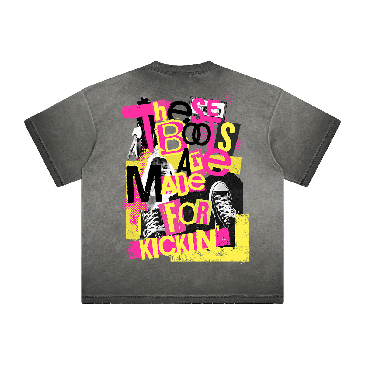 Heavyweight Washed Graffiti Graphic Tee