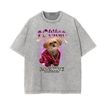 Stone-Washed Street Art Graffiti Graphic Tee