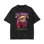 Garment-Washed Street Art Graffiti Cotton Tee