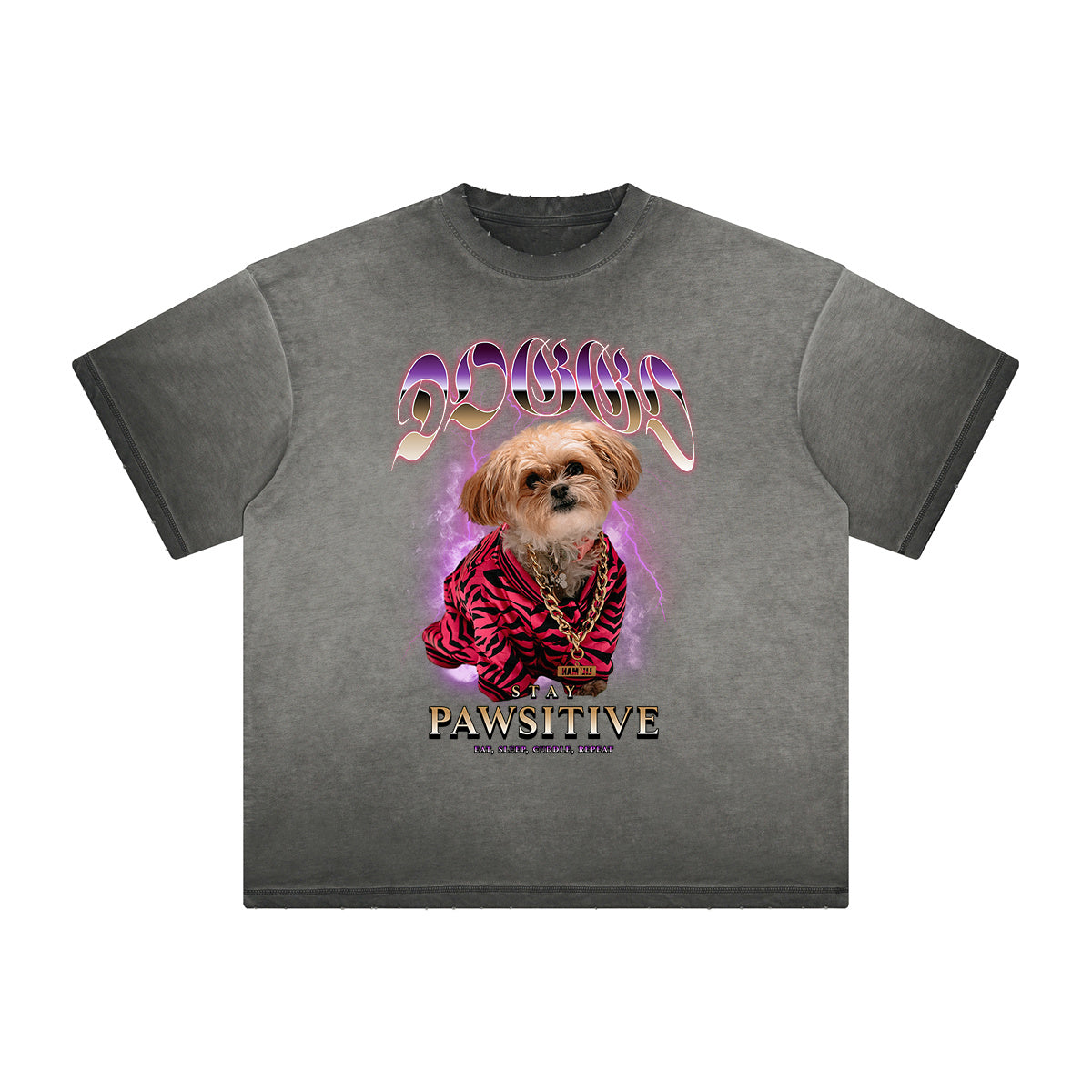 Heavyweight Washed Graffiti Graphic Tee