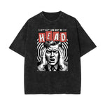 Stone Wash Abstract Graphic Art T-Shirt