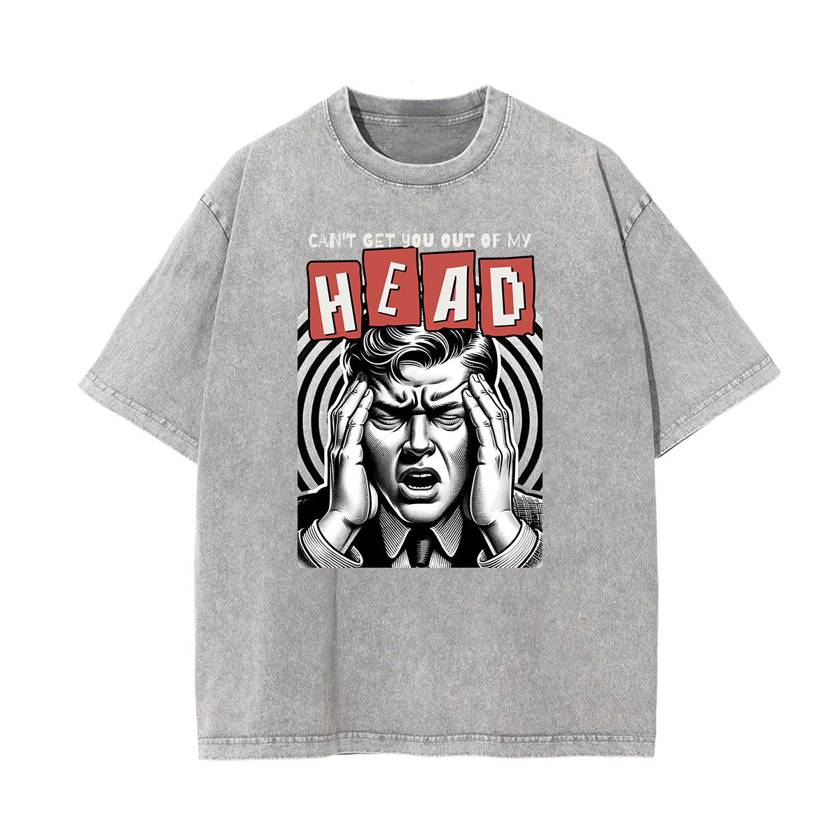 Washed Cotton Abstract Graphic Tee