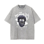 Washed Cotton Abstract Graphic Tee