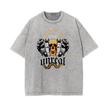 Washed Cotton Abstract Graphic Tee