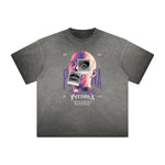 Thick Faded Abstract Graphic T-Shirt
