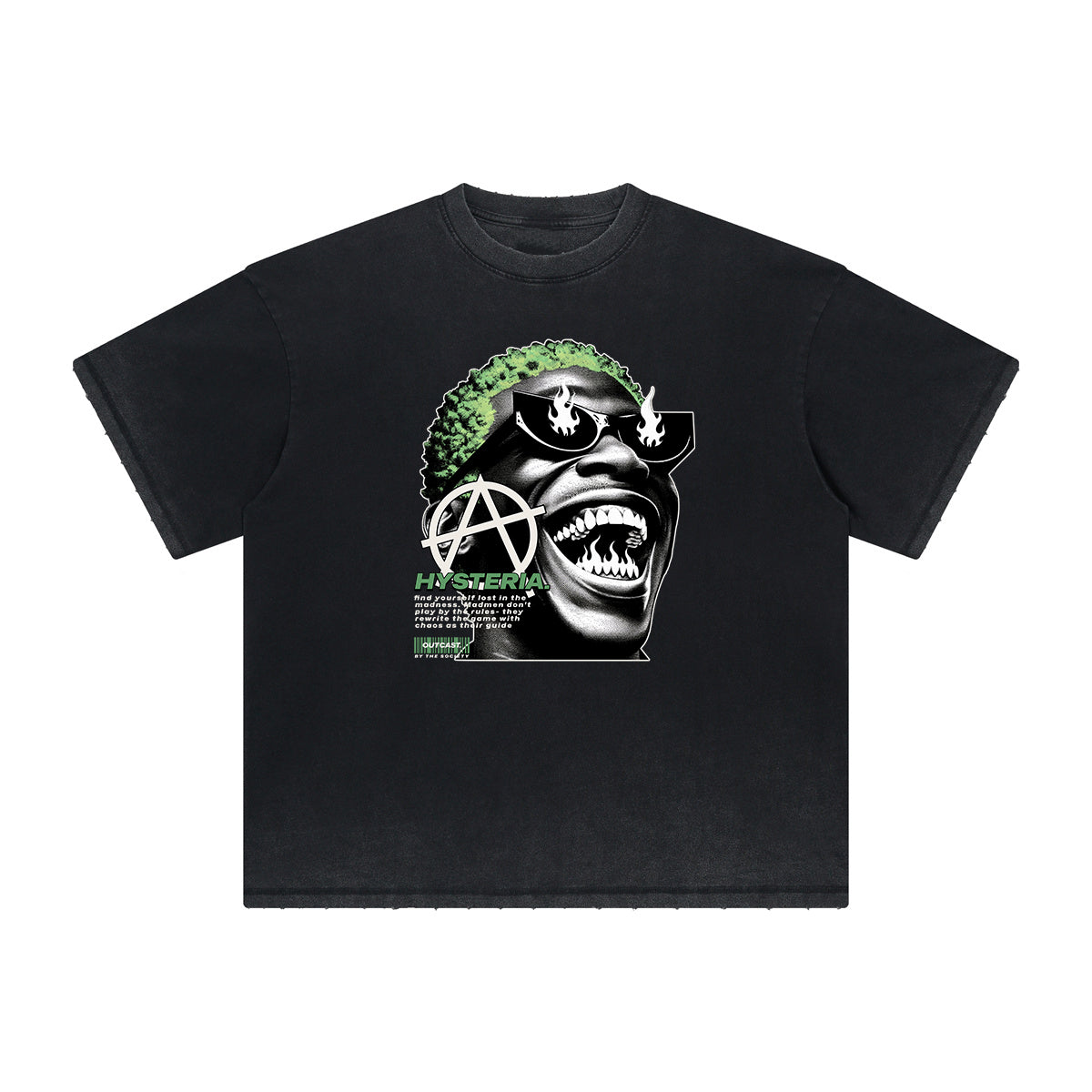 Vintage Frayed Abstract Graphic Tee