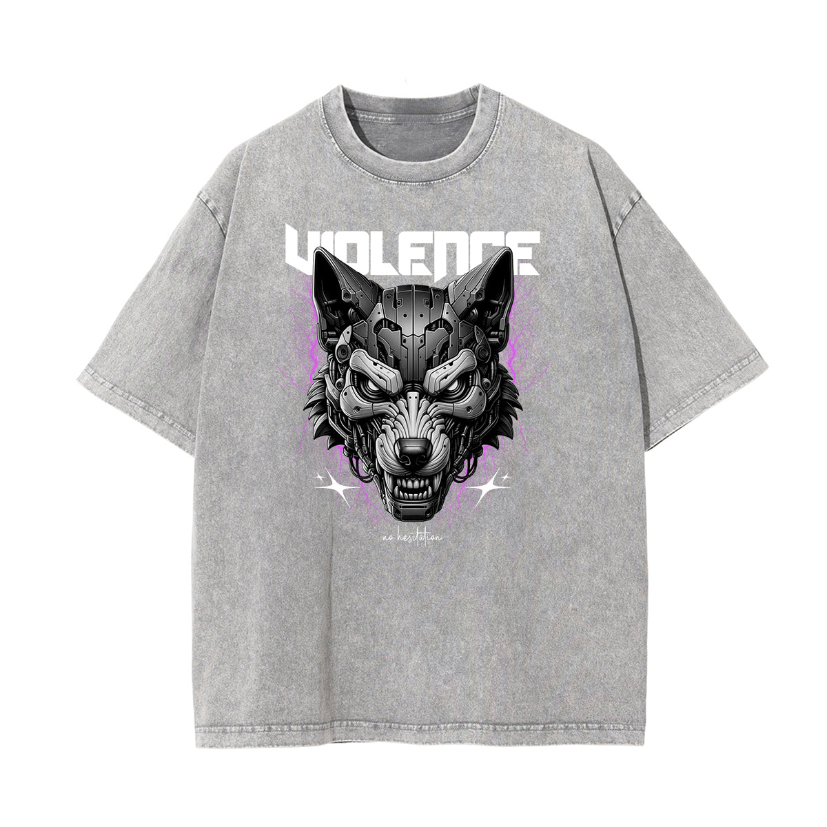 Washed Cotton Abstract Graphic Tee