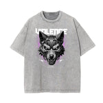 Washed Cotton Abstract Graphic Tee