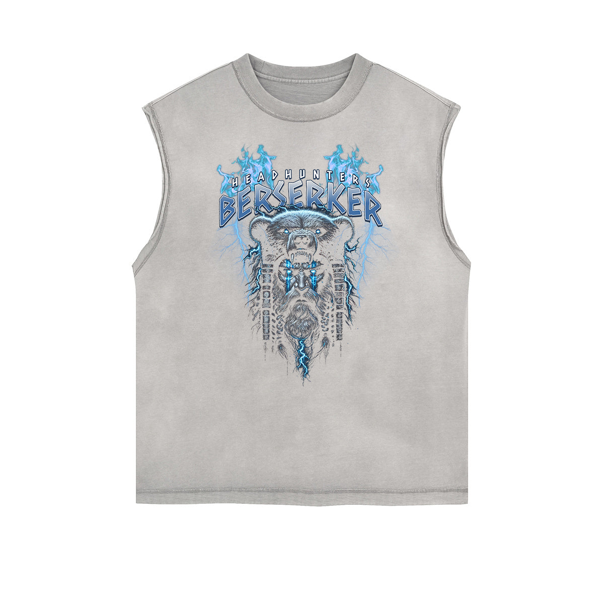 Frayed Edge Abstract Graphic Tank Top