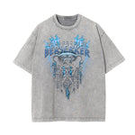Washed Cotton Abstract Graphic Tee