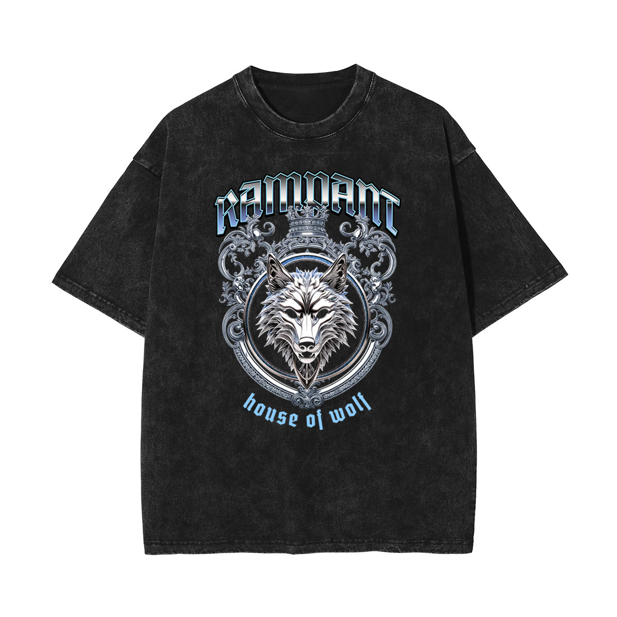 Stone Wash Abstract Graphic Art T-Shirt