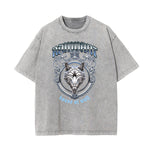 Washed Cotton Abstract Graphic Tee