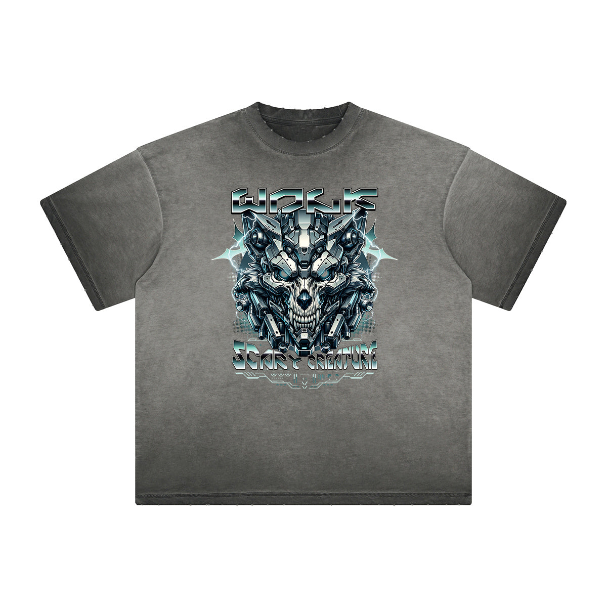 Thick Faded Abstract Graphic T-Shirt