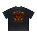 Vintage Frayed Guardian Pattern Tee