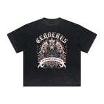 Vintage Frayed Guardian Pattern Tee