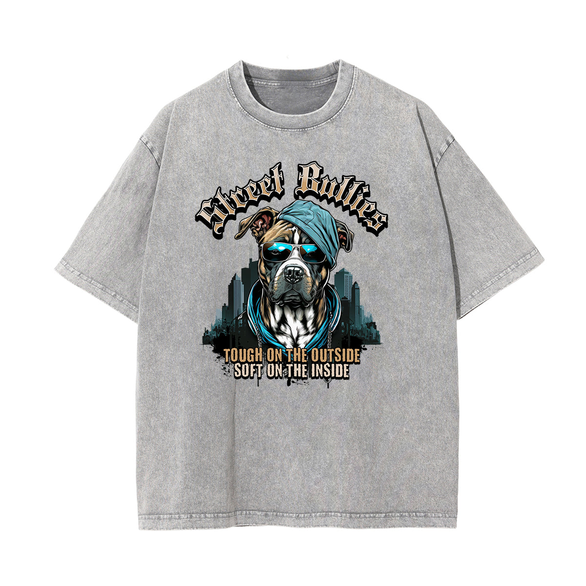 Washed Guardian Graphic Cotton Tee