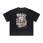 Vintage Frayed Guardian Pattern Tee