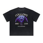 Vintage Frayed Guardian Pattern Tee