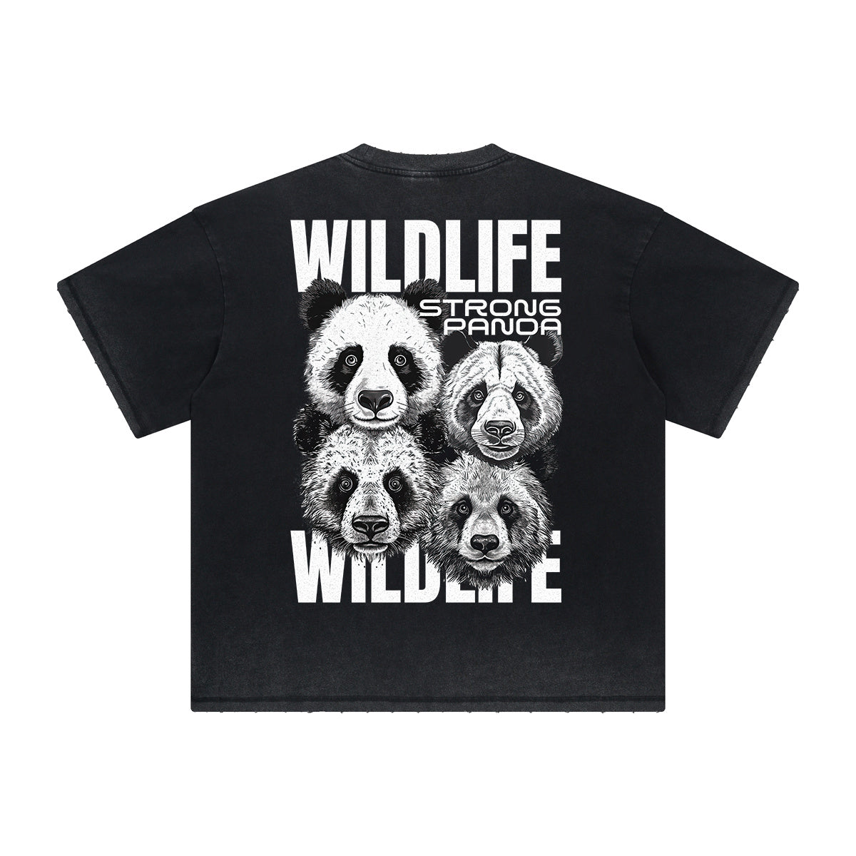 Vintage Frayed Guardian Pattern Tee