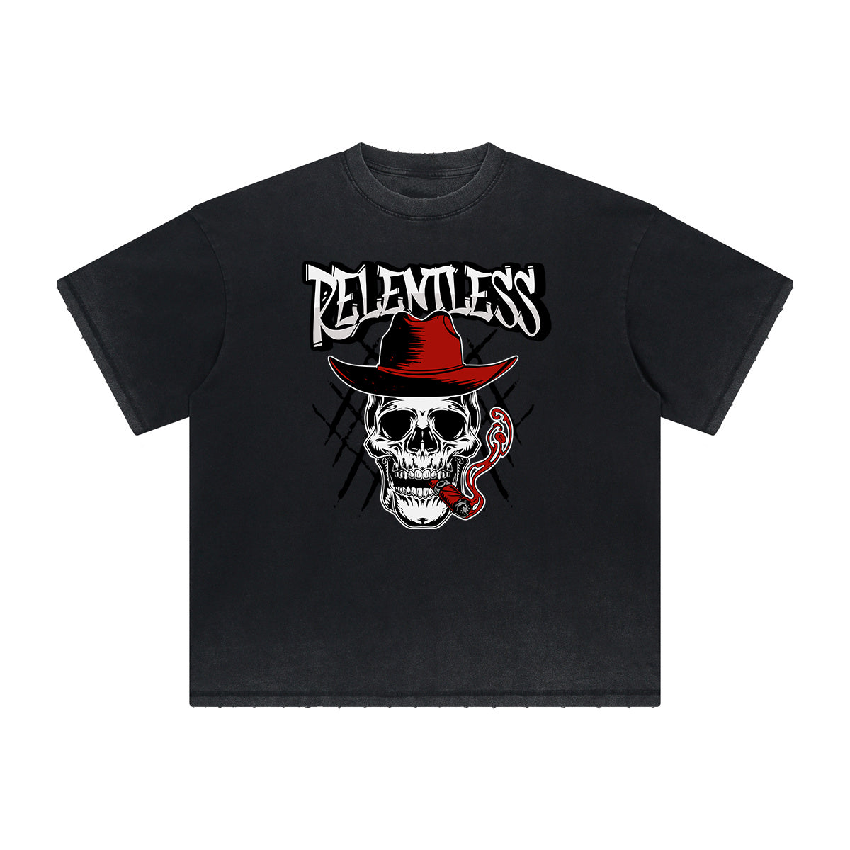 Vintage Frayed Guardian Pattern Tee