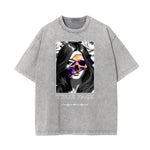 Washed Mask Graphic Cotton Tee