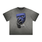 Vintage Frayed Mask Pattern Tee