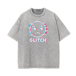 Washed Mask Graphic Cotton Tee