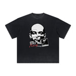 Thick Faded Mask Graphic T Shirt