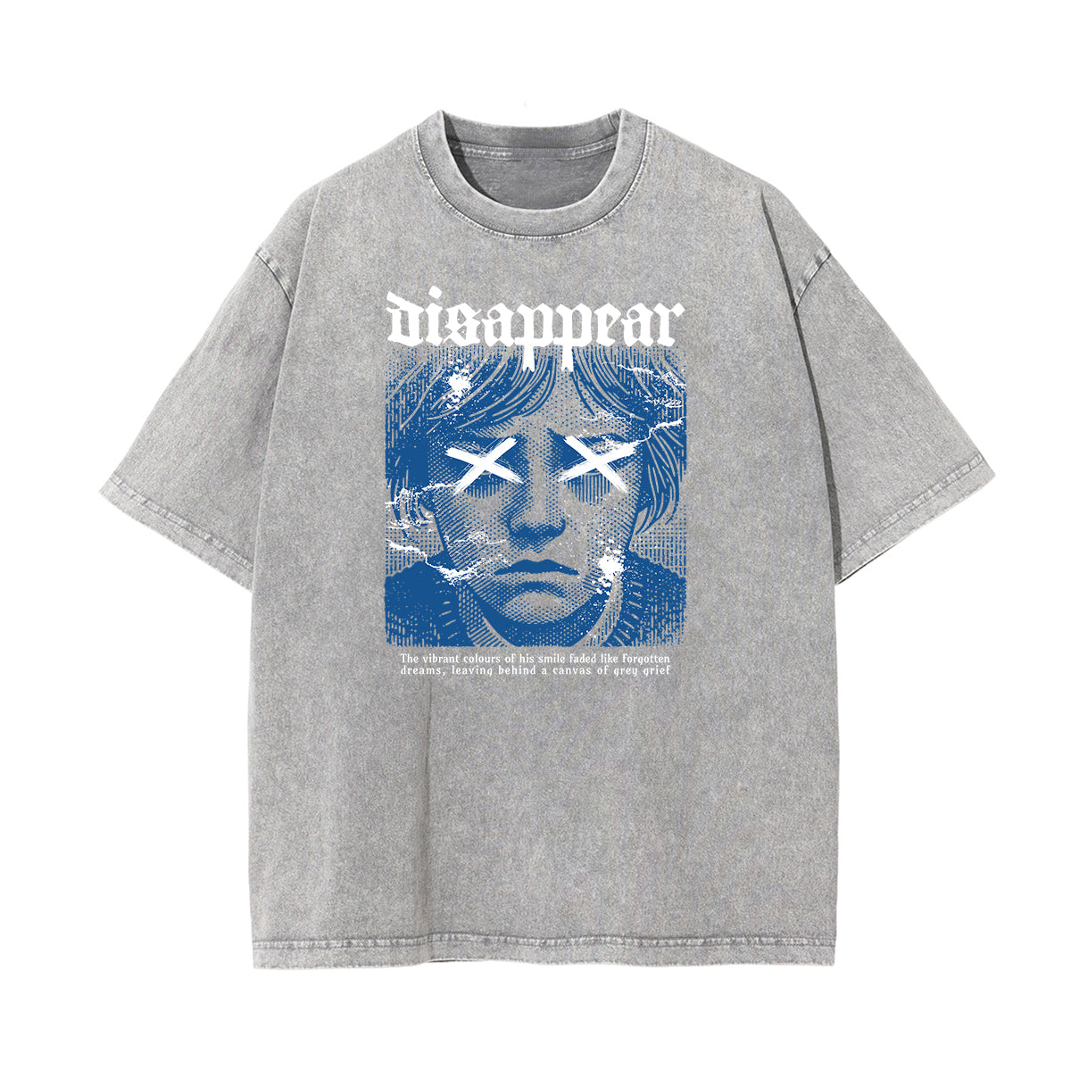 Washed Mask Graphic Cotton Tee