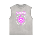 Frayed Edge Mask Graphic Tank Top