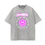 Washed Mask Graphic Cotton Tee